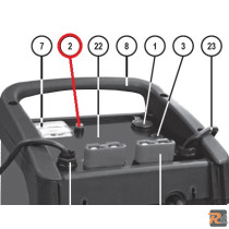 PULSANTE DI RICAMBIO PER AVVIATORI TELWIN 121095 - TELWIN