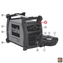 FRONTALE BUMPERS RICAMBIO PER TECHNOLOGY PLASMA 54 XT KOMPRESSOR - TELWIN 323109 - TELWIN